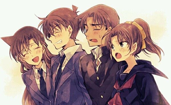 名侦探柯南新兰工藤新一毛利兰平和服部平次远山和叶