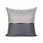 MILAMILA简约现代北欧/沙发装饰靠包靠垫抱枕/灰色提花拼接方枕-淘宝网