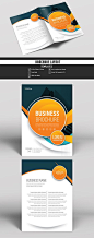 Business Brochure Cover Layout with Orange Accents. Buy this stock template and explore similar templates at Adobe Stock | Adobe Stock. #Brochure #Business #Proposal #Booklet #Flyer #Template #Design #Layout #Cover #Book #Booklet #A4 #Annual #Report| Broc