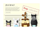 【矢量可下载】超可爱猫狗小动物家族卡通插画海报图案eps矢量素材