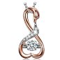 Amazon.com: DANCING HEART 925 Sterling Silver Swan Rose Gold Women Pendant Japanese Stone 5A Cubic Zirconia Fine Fashion Costume Jewelry Birthday Gifts for Girlfriend Wife Mum Mother: Jewelry