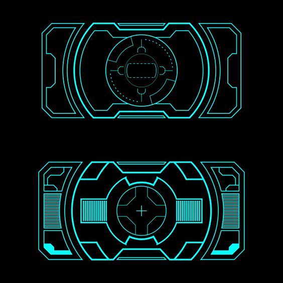 Futuristic screen vi...