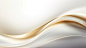 Abstract gold and white wave background
