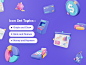 金融业的现代和创意3D图标集，财务 - 金融3D图标集