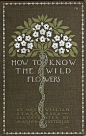 This may contain: an old book with flowers on it and the title how to know the wild flowers