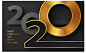 新年2020大标题3D立体金属质感跨年派对活动Banner圣诞矢量图素材-淘宝网
