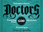 Here is a closer look at the blackletter custom type I worked on for Orlando Magazine's Doctors issue. I've attached a close-up so you can see some of the details a bit better.
