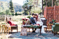 Outdoor lounge area | Molly Lichten Photography