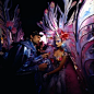 David Lachapelle and Terr Richardson and PrettyPuke photo of behind the scenes photos of the music video for Dirrty by Christina Aguilera in 2002, high flash, eerie, beautiful, wondrous, fairytale, magic, psychedelic, Telecine 2001, Fujifilm Velvia 100, K