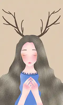鹿 #小清新# #壁纸# #森系女生# #治愈系#