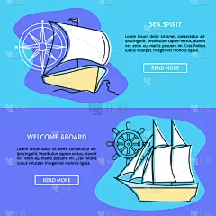 概念,海洋,旅途,帆,传单,游艇,模板,旅行,布置