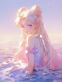治愈系壁纸✨美少女海边沙滩 美人鱼公主头像