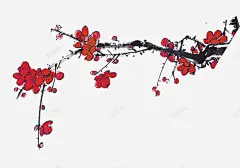 古风唯美水墨梅花透明免扣兰花腊梅点缀PS设计 元素 免抠png 设计图片 免费下载 页面网页 平面电商 创意素材