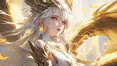 炽翼辉光｜金羽龙女高清桌面壁纸分享