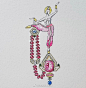 法国传统珠宝手绘 VCA ​​​​