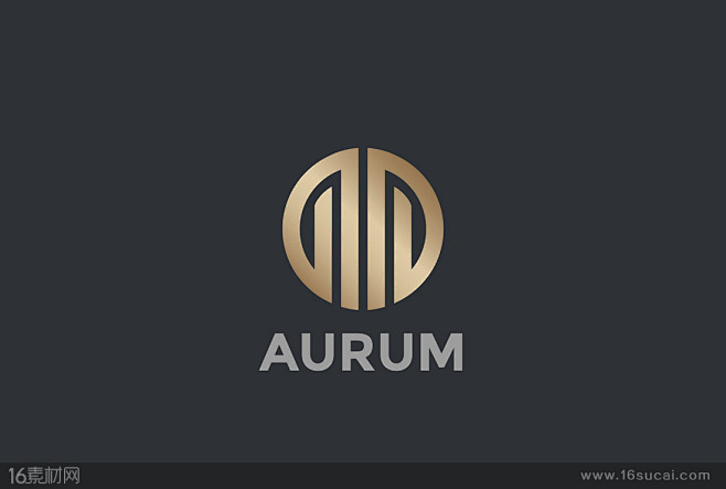 金色质感logo矢量素材