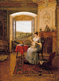Lajos Bruck«Sewing Woman»、