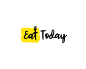 EatToday餐厅 餐厅标志 字体设计 艺术字 叉子 餐饮 烹饪