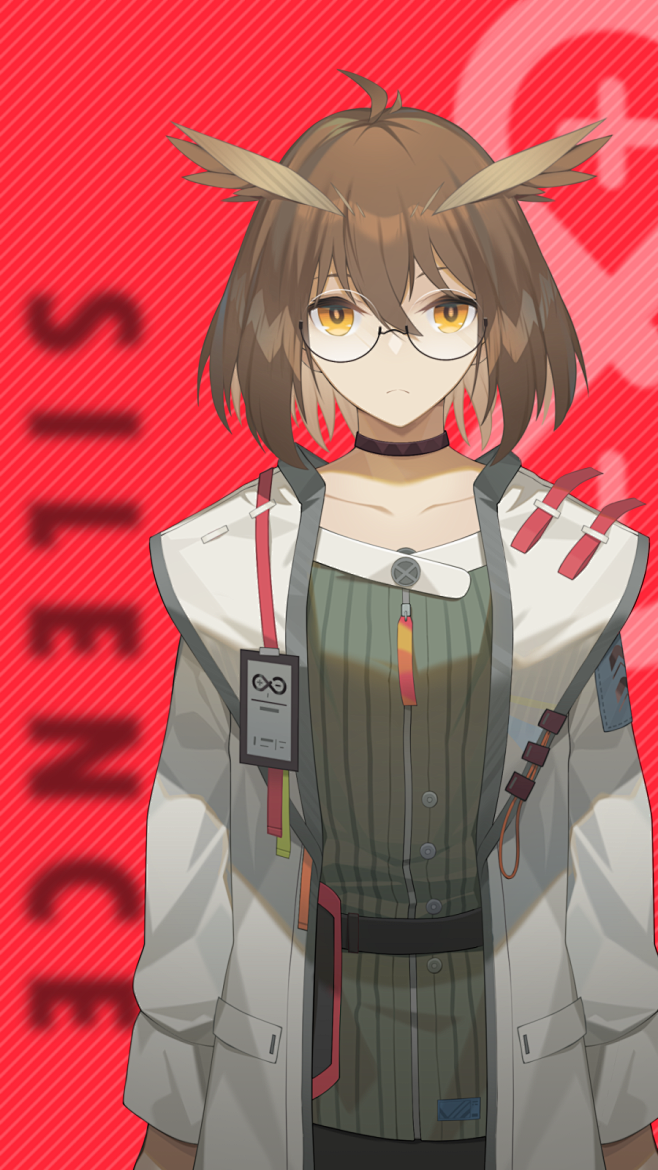 seelean原创插画赫默明日方舟莱茵生命