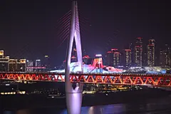重庆洪崖洞央视角度桥