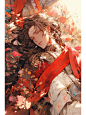 异域风 花下小憩的热辣美少年