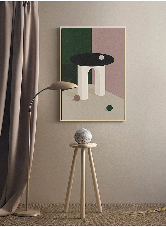 即便在室内大片的使用色调,也不会让人产生不适的感觉,卡其色是莫兰迪