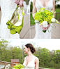各种绿色的婚礼布置细节