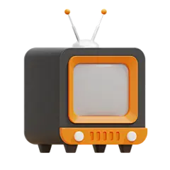 Retro Tv 3D Icon