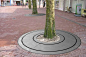 Tree grate ROUND Grijsen park straatdesign