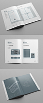 Brand Manual :  Brand Manual and Identity Template – Corporate Design Brochure – with 48 Pages and Real Text!!!Minimal and Professional Brand Manual and Identity Brochure template for creative businesses, created in Adobe InDesign in International DIN A4 