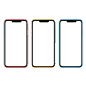 Iphone X 3色屏幕样机PNG 透明底 素材 苹果手机