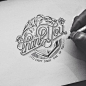手绘字体设计。 | 美国平面设计师 Raul Alejandro