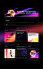 3D brand identity bright colorful data visualization diamond  UI visual vivid Website