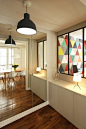 七彩色的法式风情 巴黎住宅设计欣赏