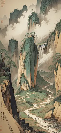 手机壁纸|国风无涯山水