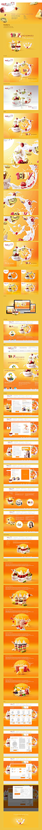 Redberry premium frozen yogurt on Behance