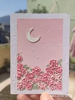 油画棒·粉色·竖形·梦里画