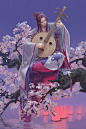 Night Song, Shu Chen Li : This was part of a casual collaboration with a few friends where each of us drew a character playing a different Chinese instrument. (The character design was probably reflective of me watching way too much puppet shows in recent