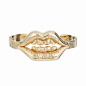 Fancy - Gold Lips Bracelet@北坤人素材