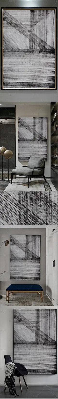 高清立体抽象油画艺术玄关（一千四百六十八）