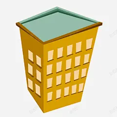 手绘卡通城市办公大楼插画矢量图 矢量图 自行车 风车 元素 免抠png 设计图片 免费下载 页面网页 平面电商 创意素材