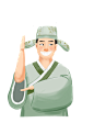 唐伯虎手绘举手
