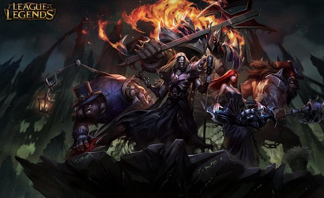 Pentakill splash art...