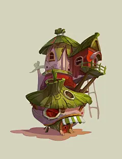 Q版单体建筑