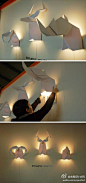 动物折纸壁灯，来自Si Studio
