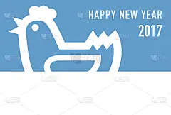 鸡年贺年卡