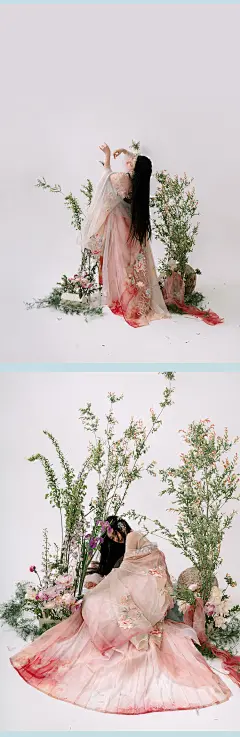 清欢纪汉服女春夏季新款重工刺绣晕染大袖衫诃子裙套装金风玉露-淘宝网