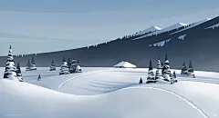 Paysages hivernaux : Paysages stylisés