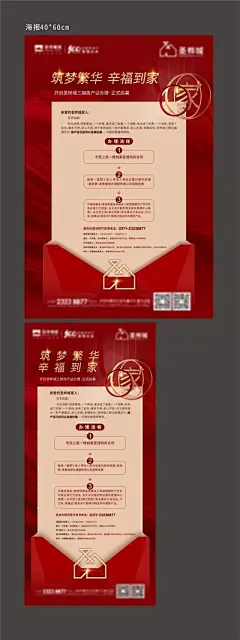 【佳图网】 海报 房地产 交房 流程 契税 通知 启幕