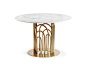 Round marble table BARA by Mambo Unlimited Ideas